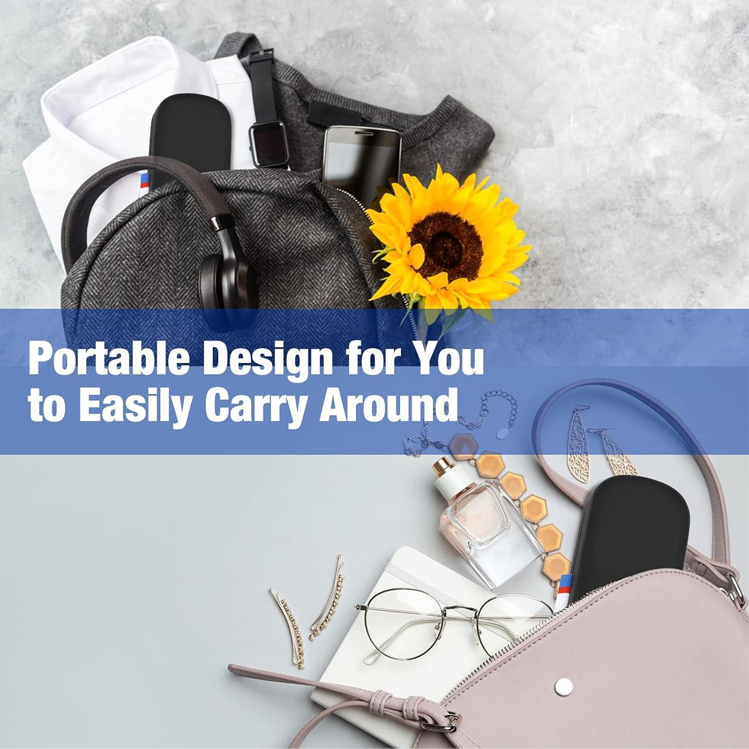 Estuche Duro para Gafas MoKo Unisex Negro 16.3x6.6 cm