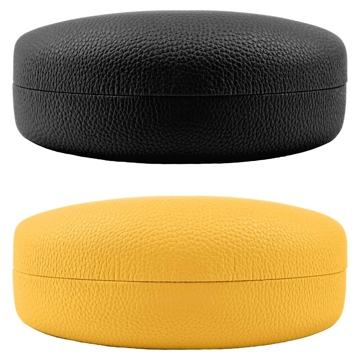 Pack de 2 Estuches Duros para Gafas de Sol - Negro y Amarillo