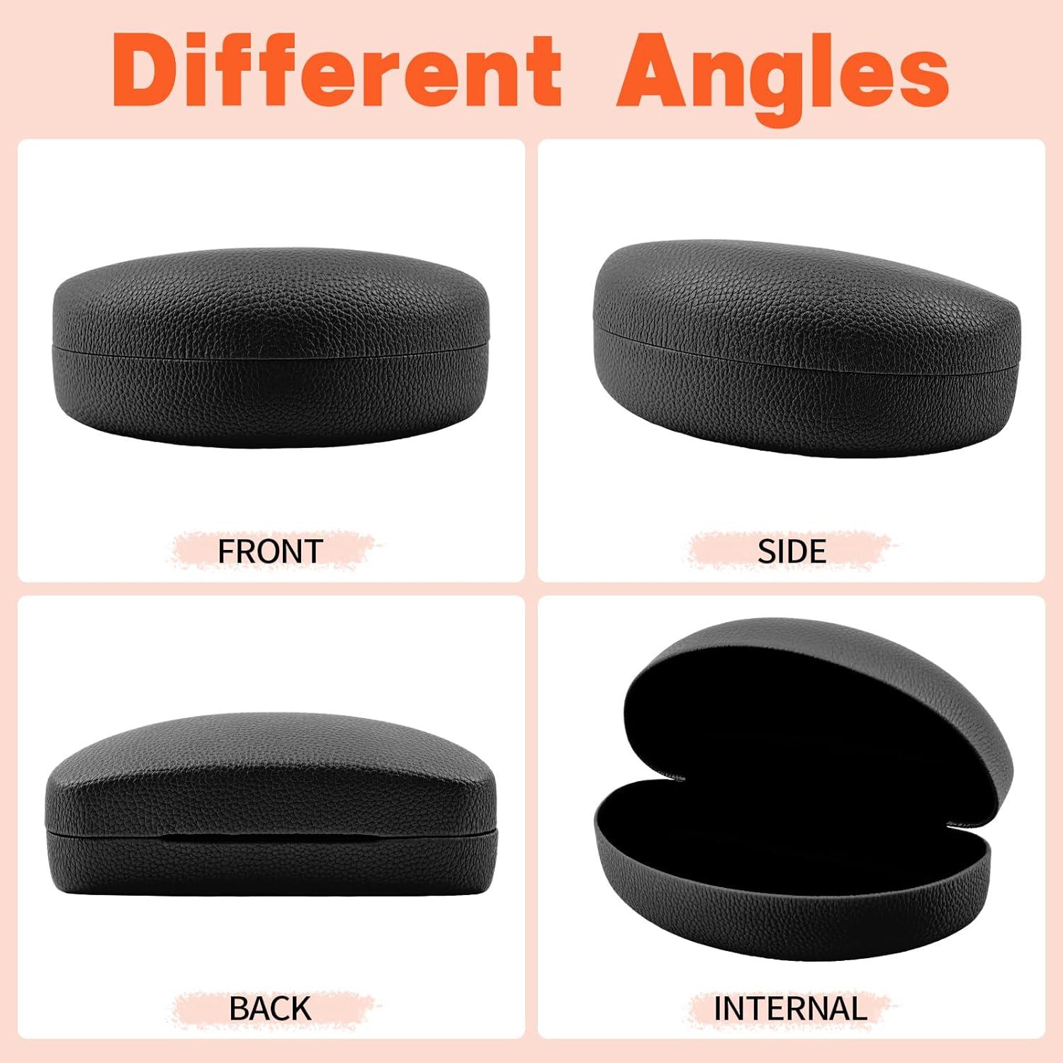 Pack de 2 Estuches Duros para Gafas de Sol - Negro y Amarillo