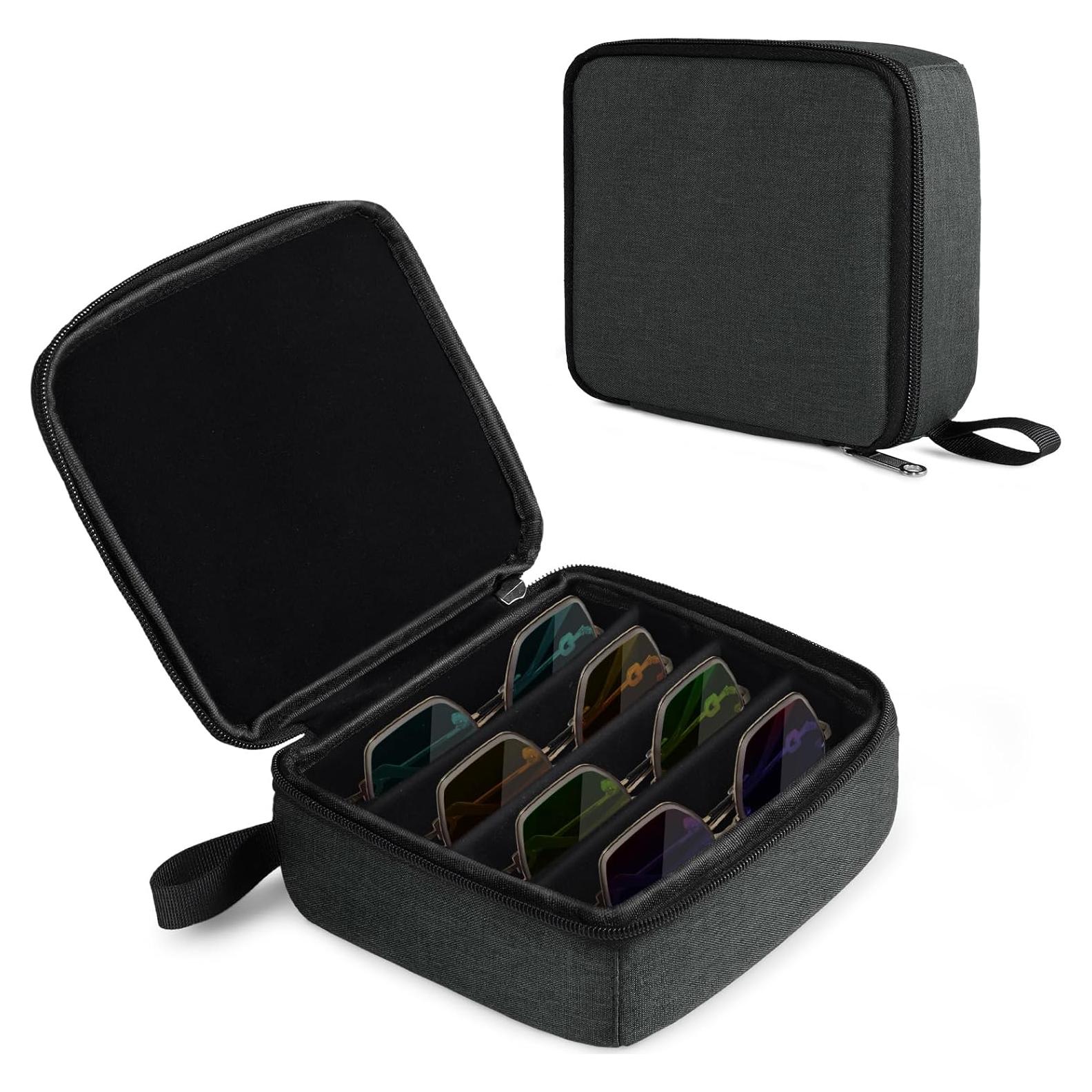Estuche Organizador de Gafas Bukere Gris Oscuro 4 Ranuras