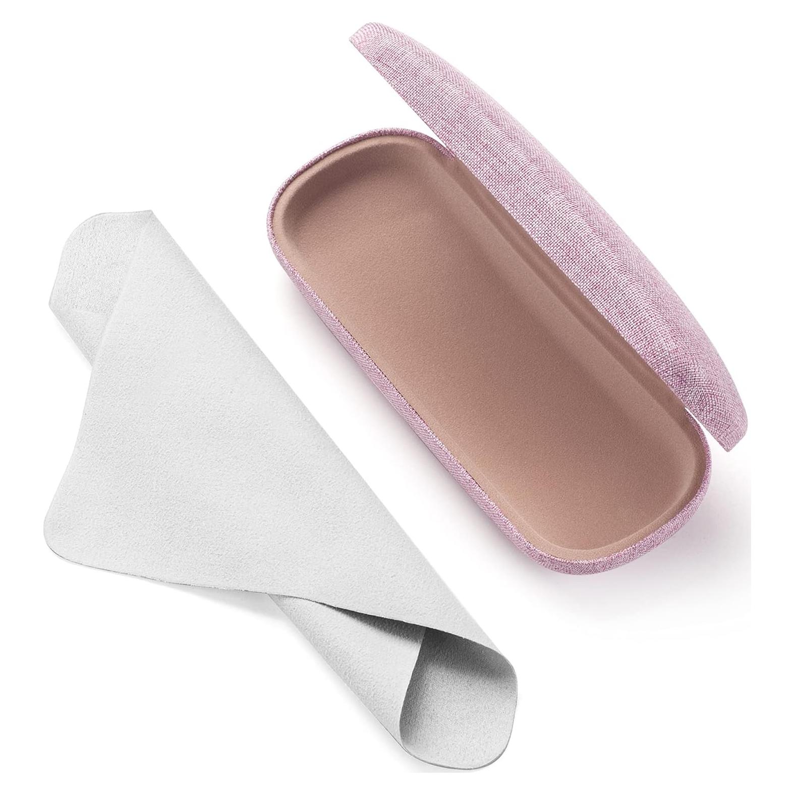 Estuche Duro para Gafas Marvolia Rosa Compacto y Ligero