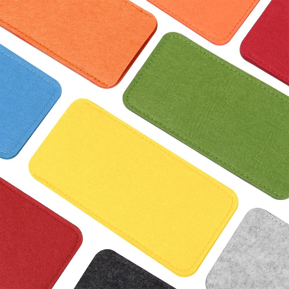 7 Fundas de Gafas de Fieltro Pebipoo 18x9cm Viaje