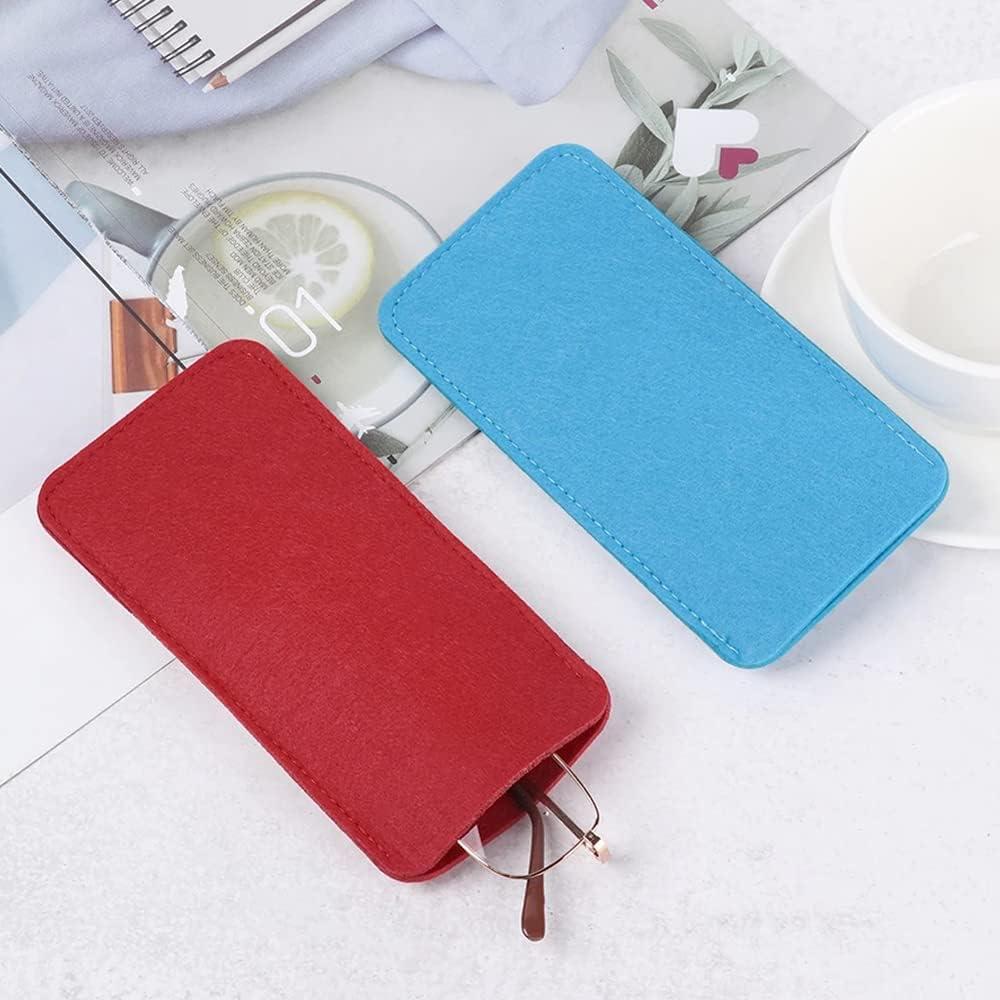 7 Fundas de Gafas de Fieltro Pebipoo 18x9cm Viaje