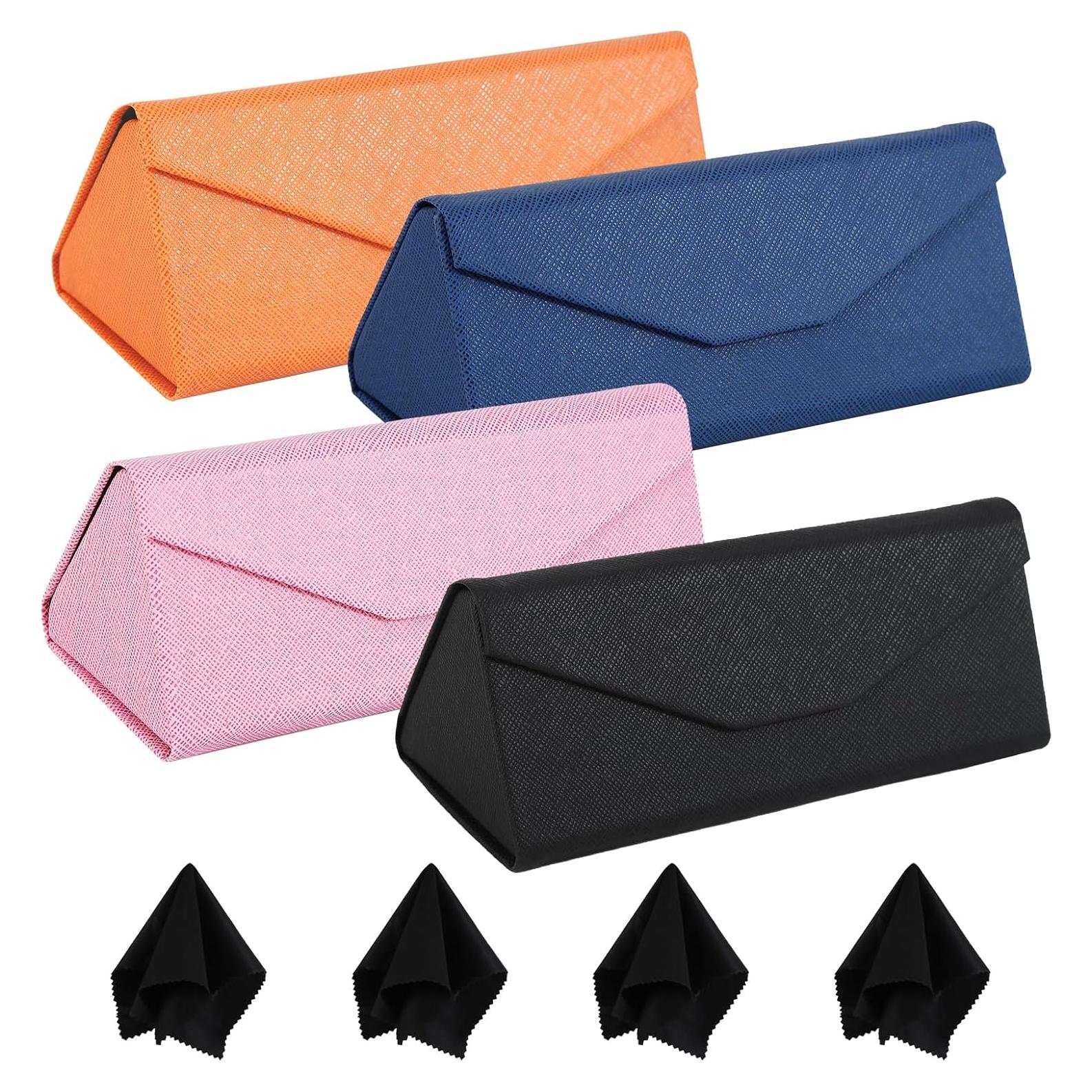 Estuche para Gafas Roran 4 Pack Plegable con Paños de Limpieza