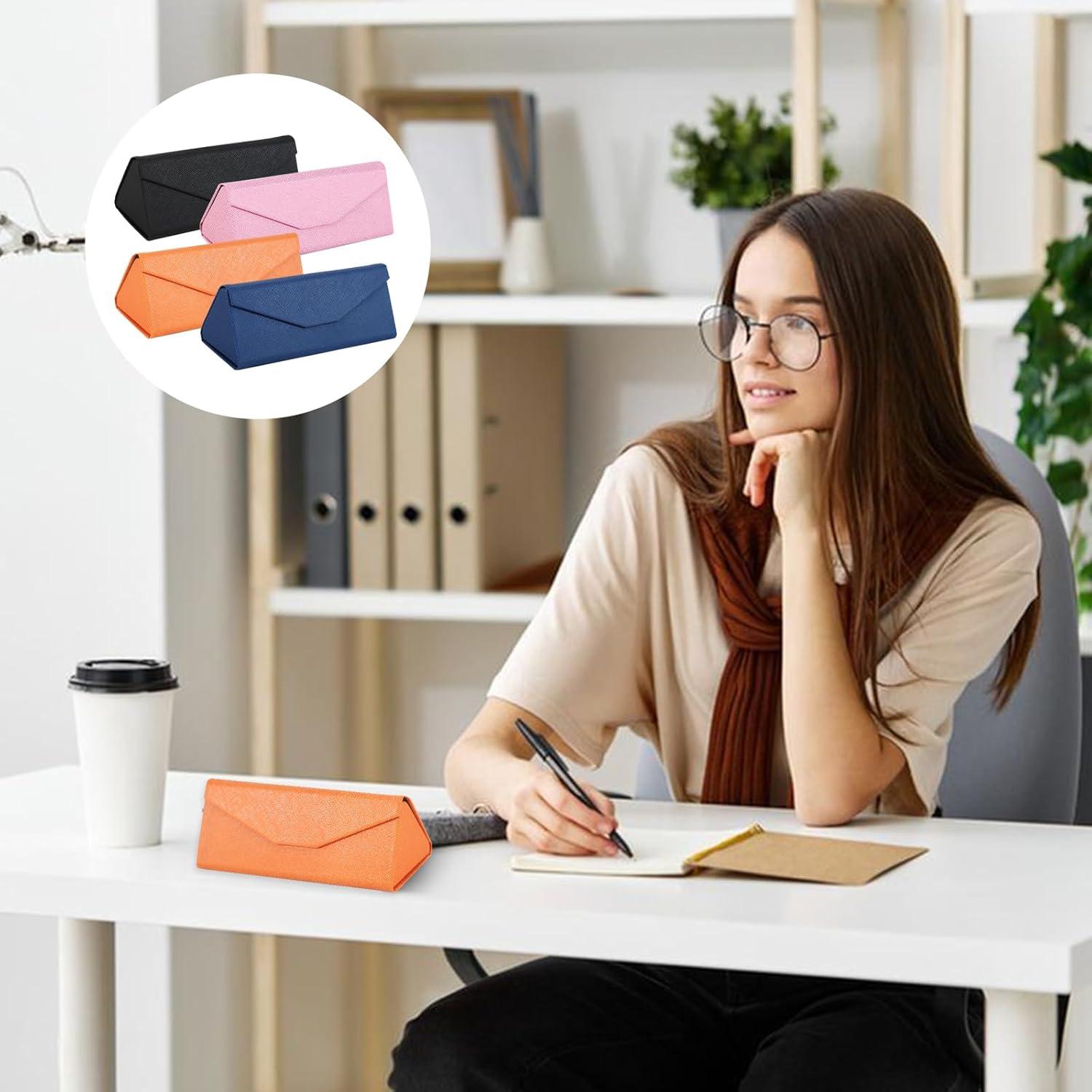 Estuche para Gafas Roran 4 Pack Plegable con Paños de Limpieza