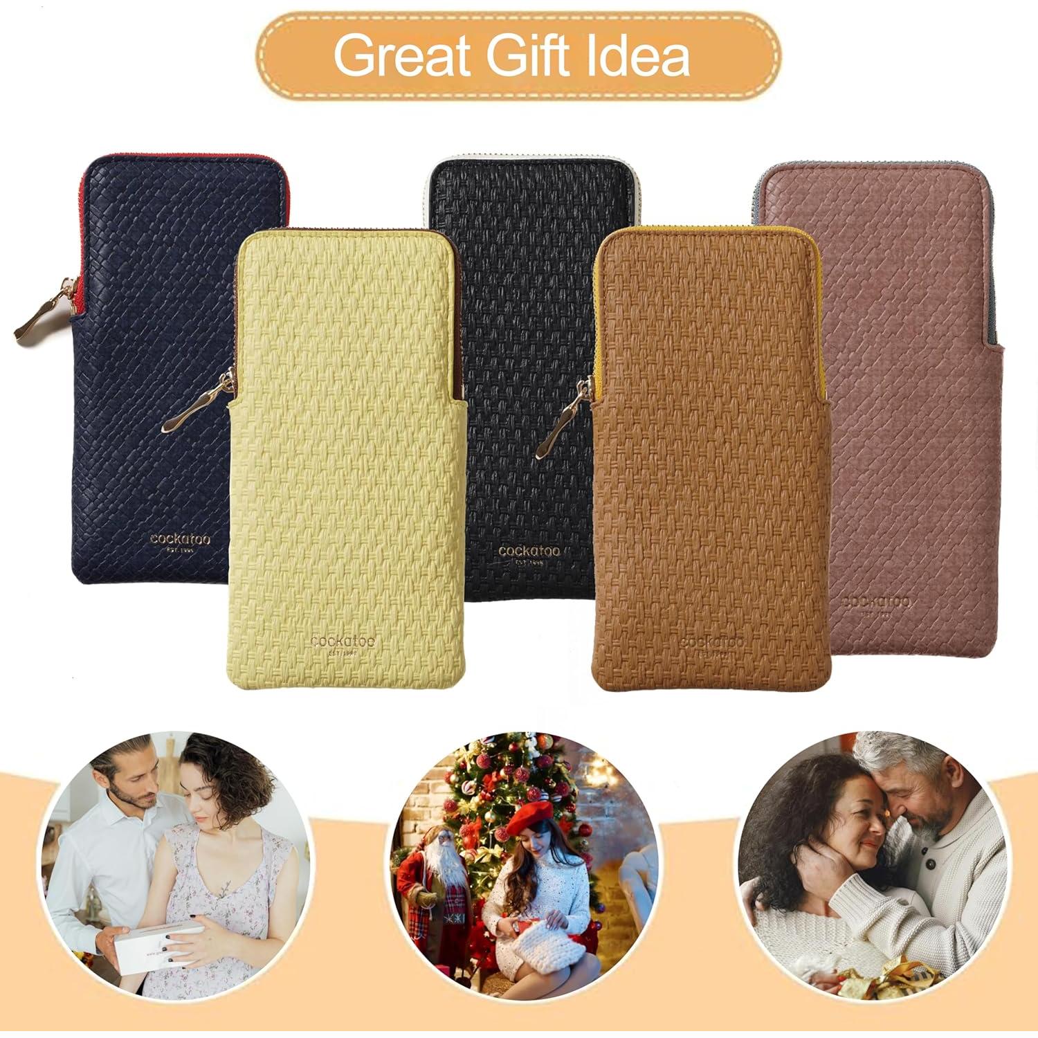 Estuche para Gafas Cockatoo Negro Delgado 16.5x7.5cm