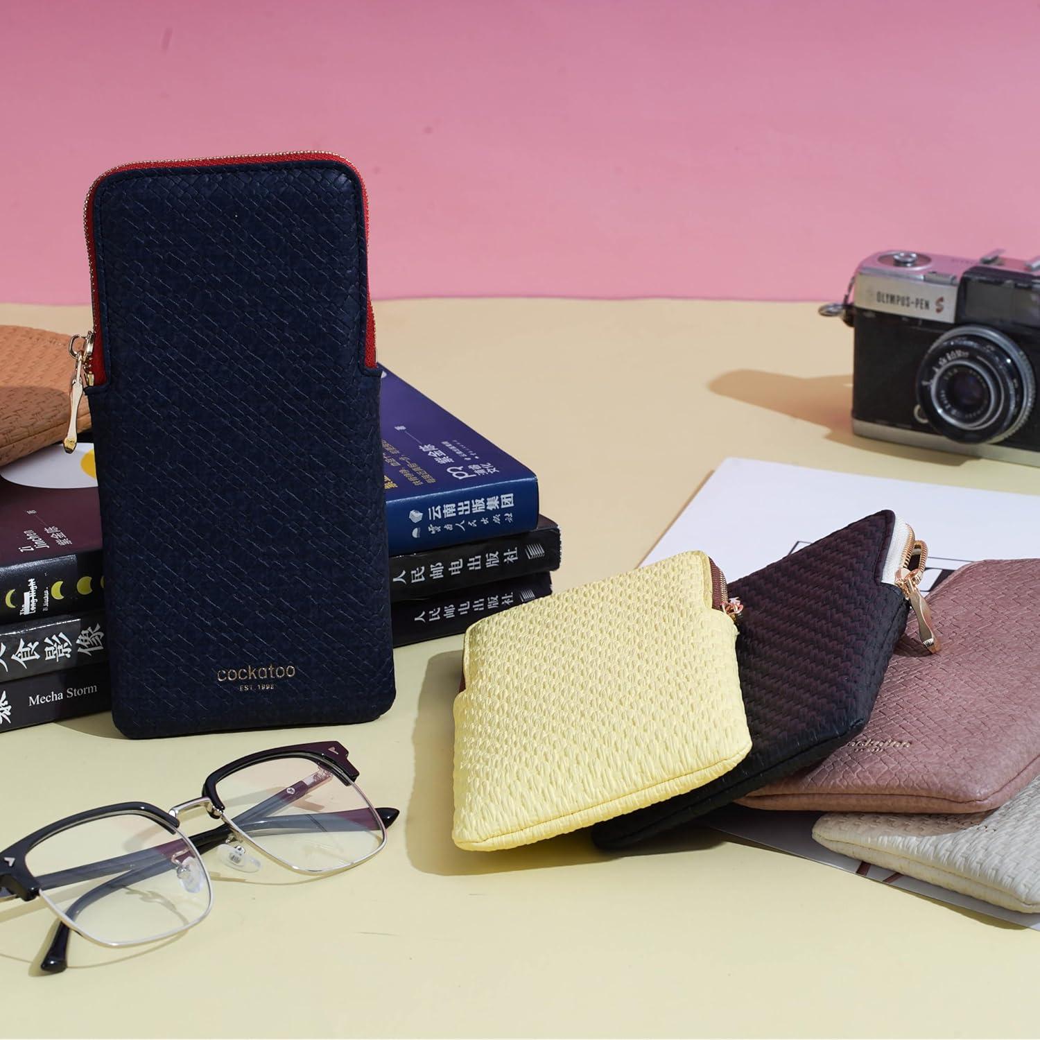 Estuche para Gafas Cockatoo Negro Delgado 16.5x7.5cm