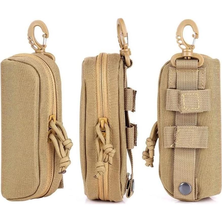 Funda de Gafas Táctica MOLLE Negra 17x8x5 cm