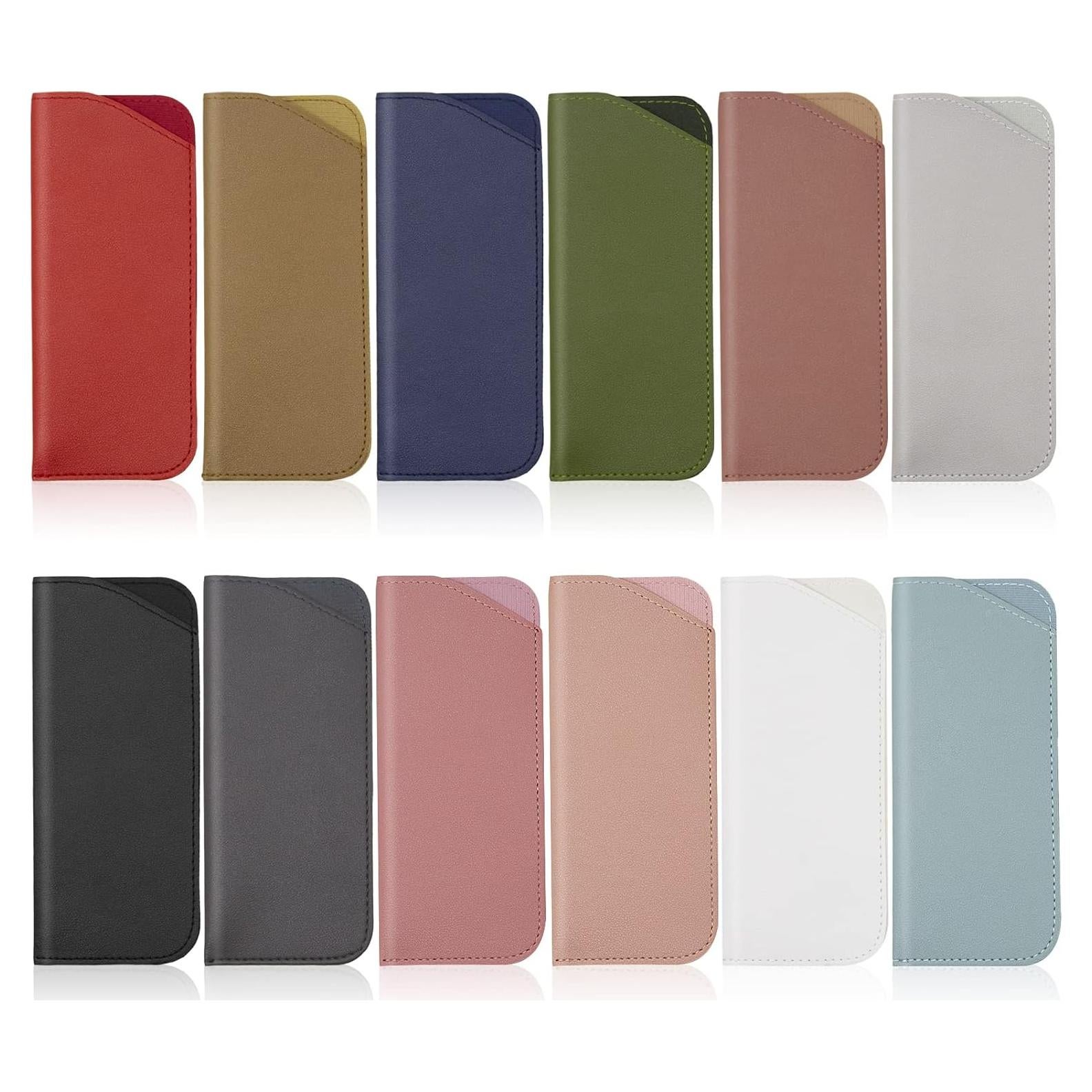 Funda de Gafas Suave PU 12 Piezas Multicolor