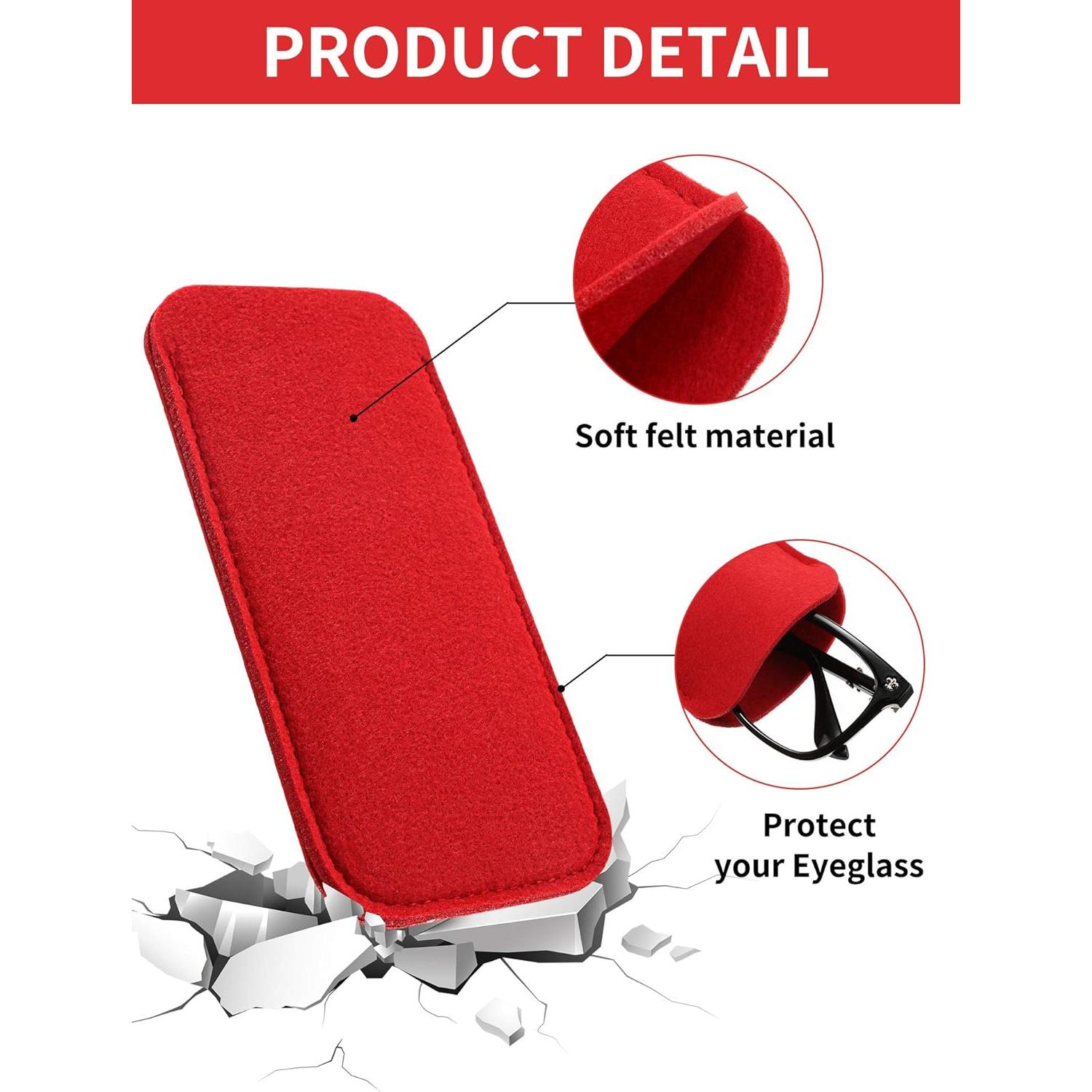 Frienda 7 Fundas Suaves para Gafas de Tela Portátil