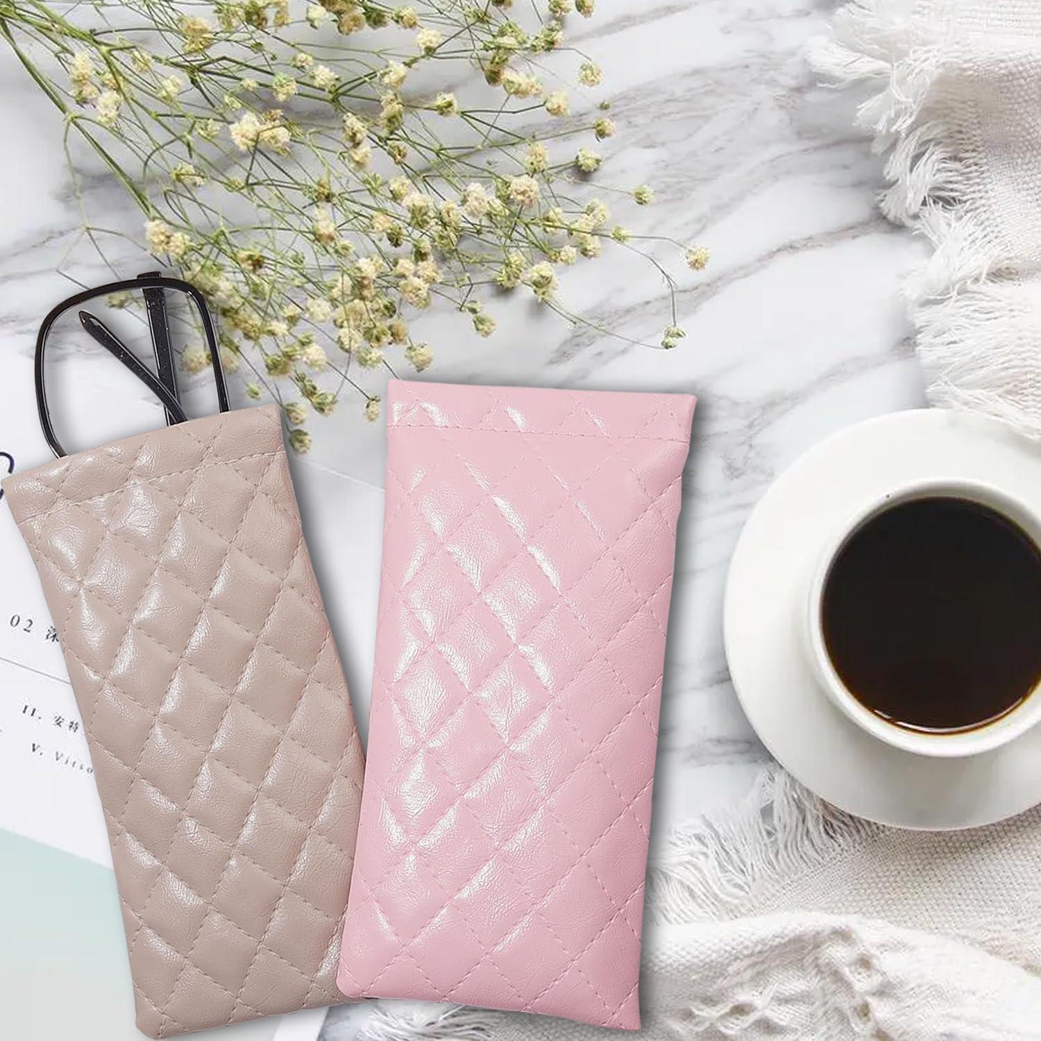 Paquete de 8 Fundas para Gafas de Sol - Cuero PU Elegante