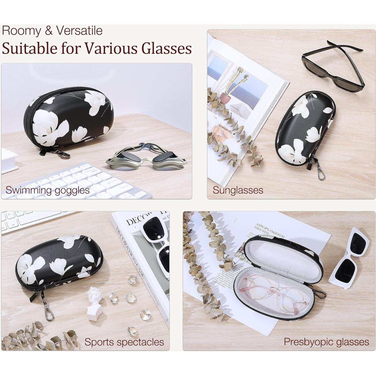 Funda de Gafas MoKo Unisex PU a Prueba de Golpes Negra