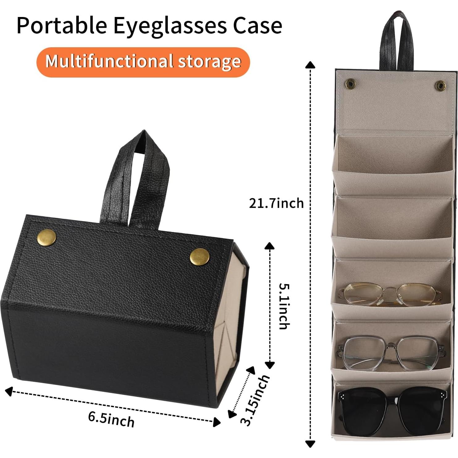 Organizador de Gafas de Sol Kechmew Plegable 5 Compartimentos