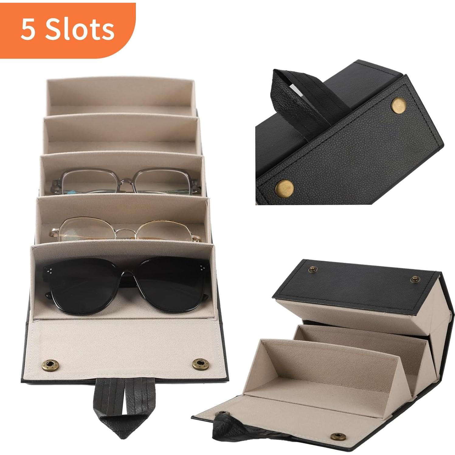 Organizador de Gafas de Sol Kechmew Plegable 5 Compartimentos