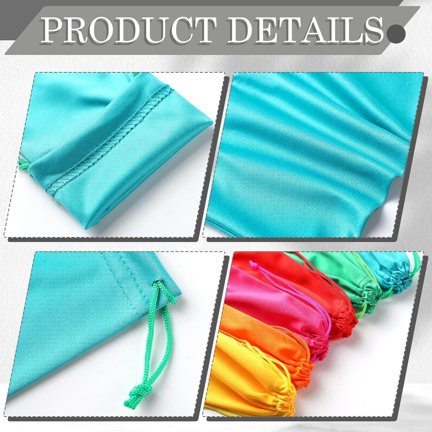 24 Fundas de Gafas Microfibra Multicolor con Cierre