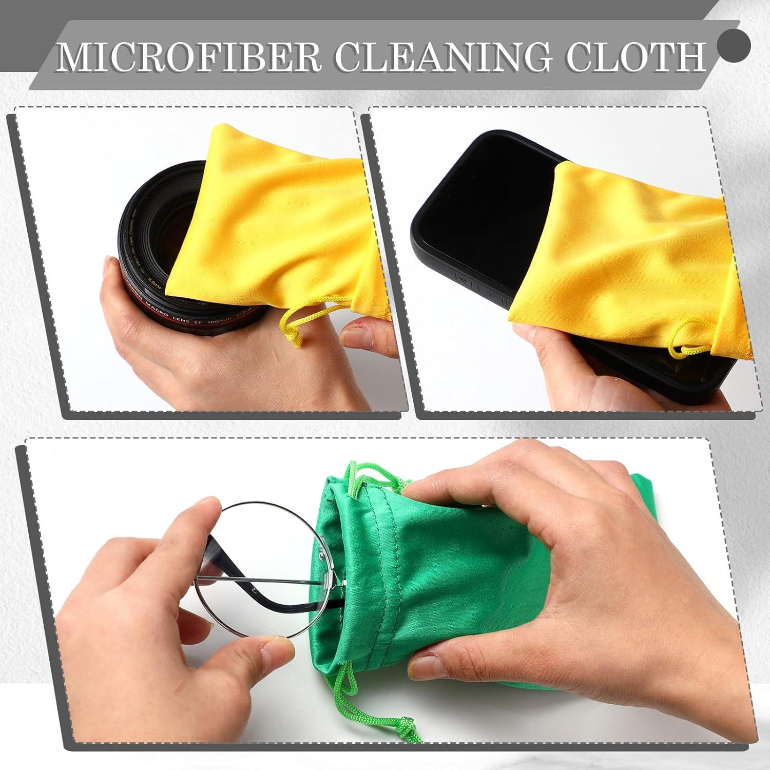 24 Fundas de Gafas Microfibra Multicolor con Cierre