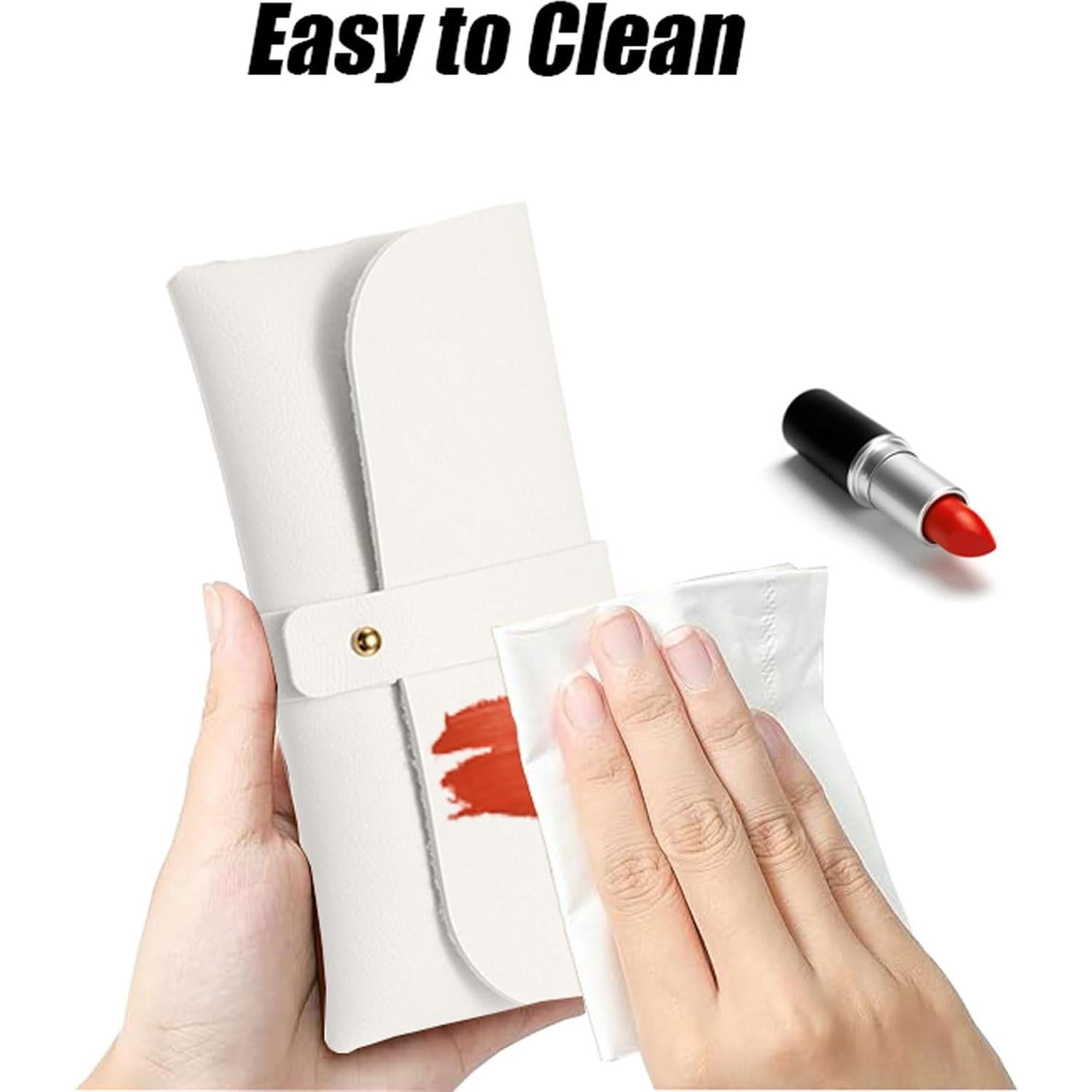 Bolsa de almacenamiento para gafas de cuero unisex 16.5x8x5 cm