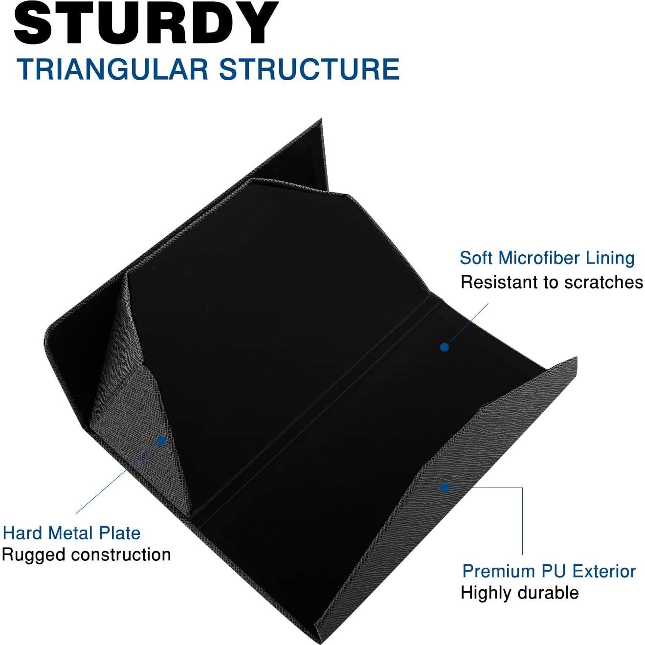 Estuche Plegable para Gafas MoKo Triangular Negro