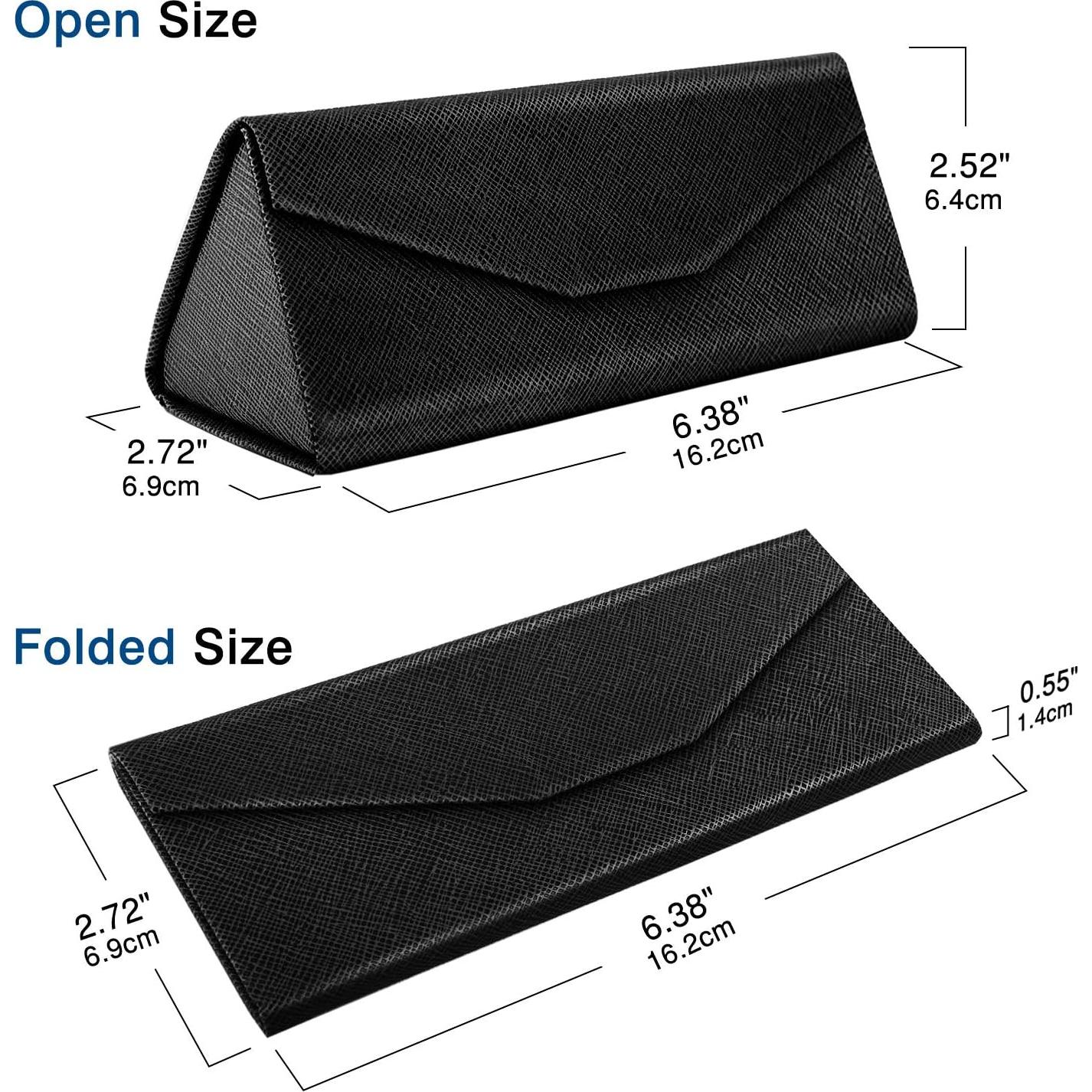 Estuche Plegable para Gafas MoKo Triangular Negro