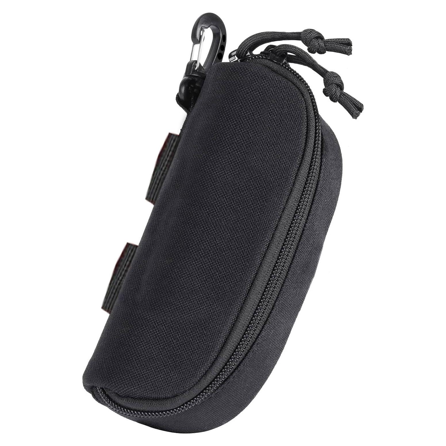 Funda Táctica de Gafas JOCTUBO Negra con Clip y Gancho