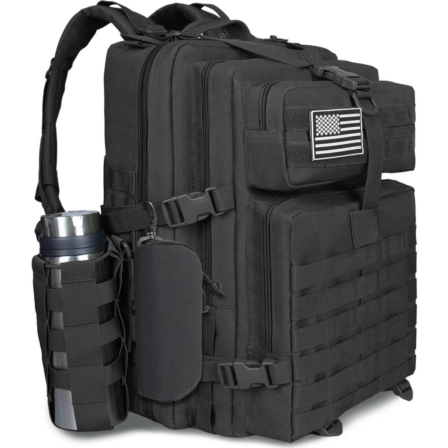 Funda Táctica de Gafas JOCTUBO Negra con Clip y Gancho