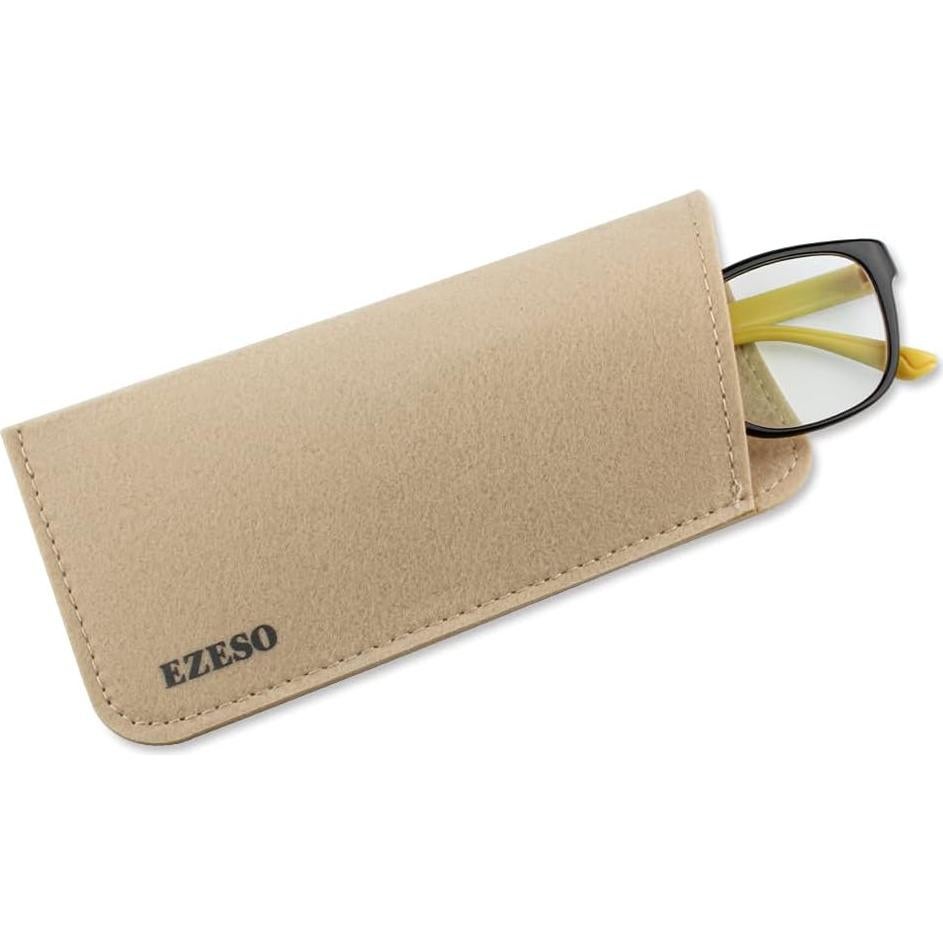 Paquete de 3 Estuches para Gafas - Fieltro Suave - Universal