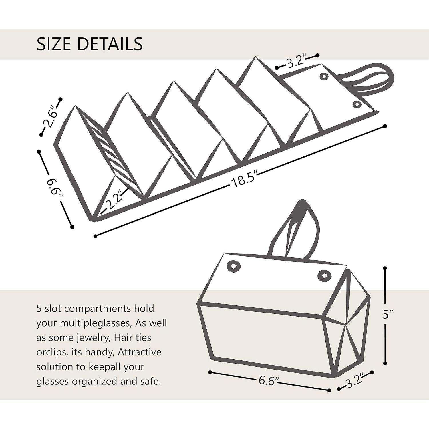 Organizador de Gafas de Sol YJH-101 Plegable y Portátil