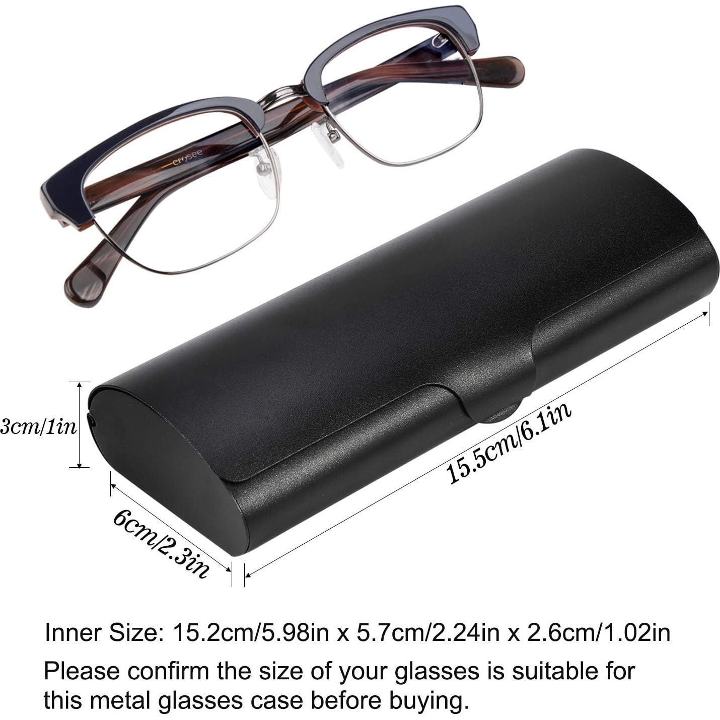 Estuche de Gafas de Aluminio Negro CDG225-P Compacto