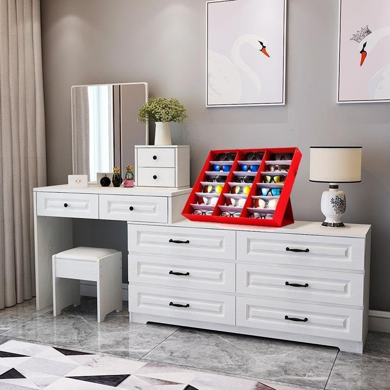 Organizador de Gafas Jiffordwind 18 Ranuras Rojo