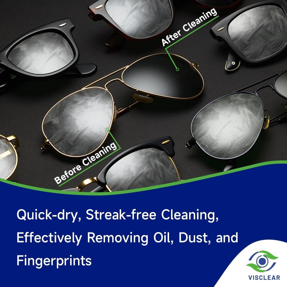 Toallitas para Lentes VisClear 100 Unidades Aroma Océano