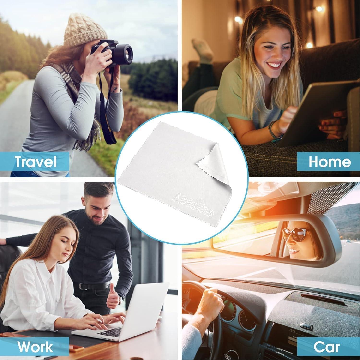 Paquete de 18 paños de microfibra Ablethe 15x18 cm