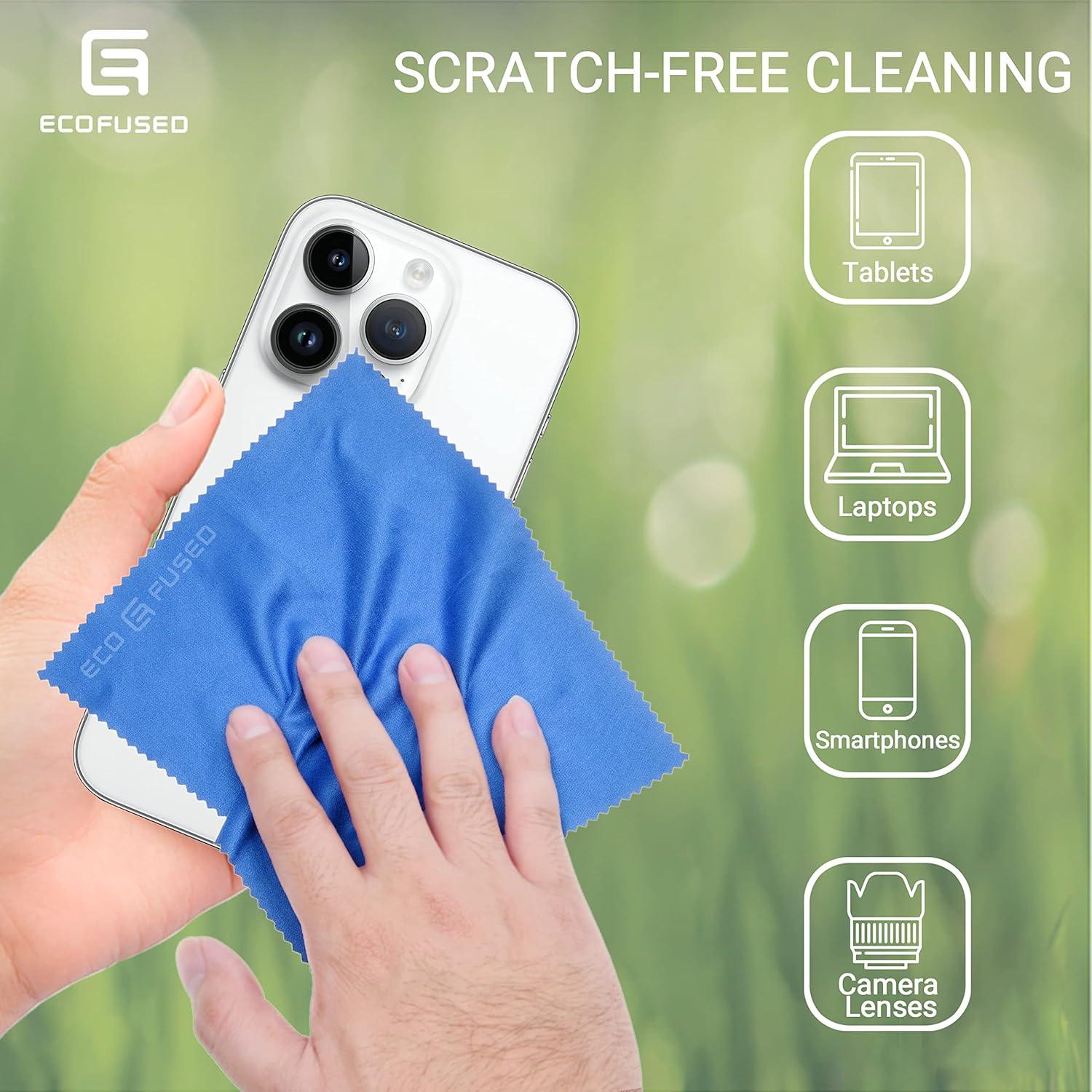 Paños de limpieza Eco-Fused - 12 paños microfibra coloridos