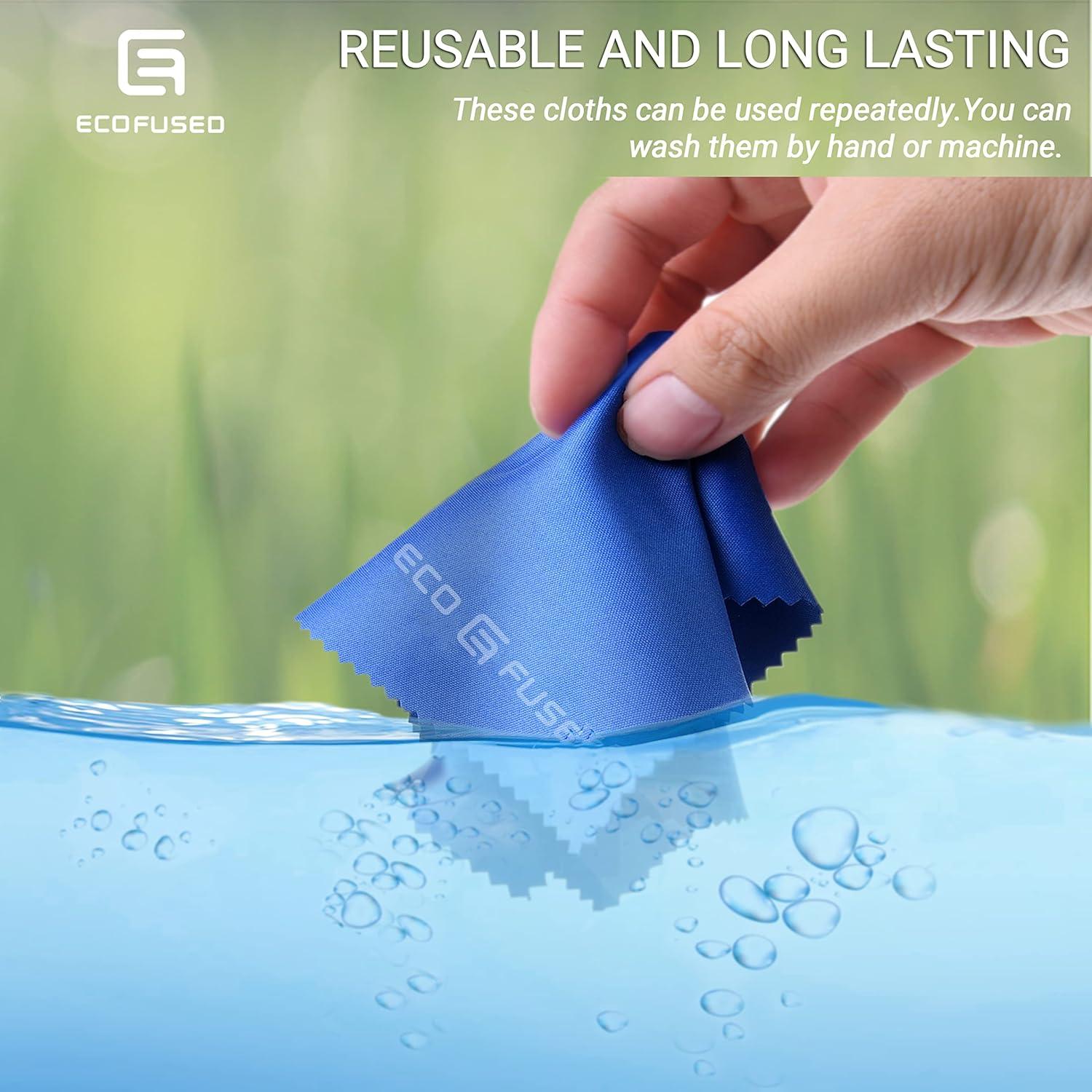 Paños de limpieza Eco-Fused - 12 paños microfibra coloridos