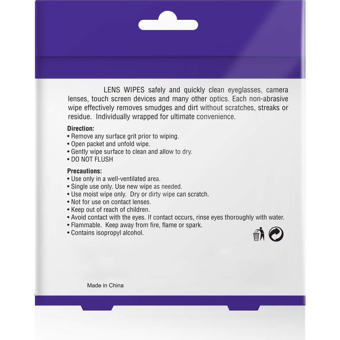 Toallitas para Lentes Oasisguest 100 unidades anti-vaho