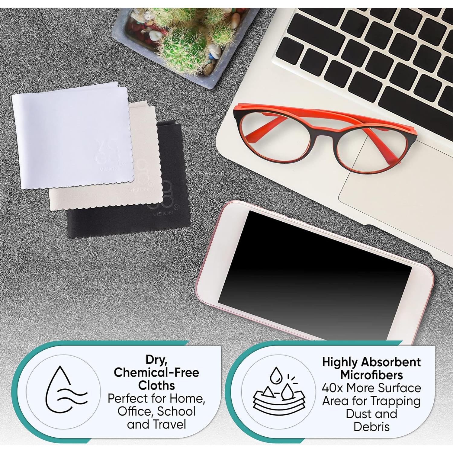 Paño de limpieza de microfibra Yogo Vision 12-pack 15x20 cm