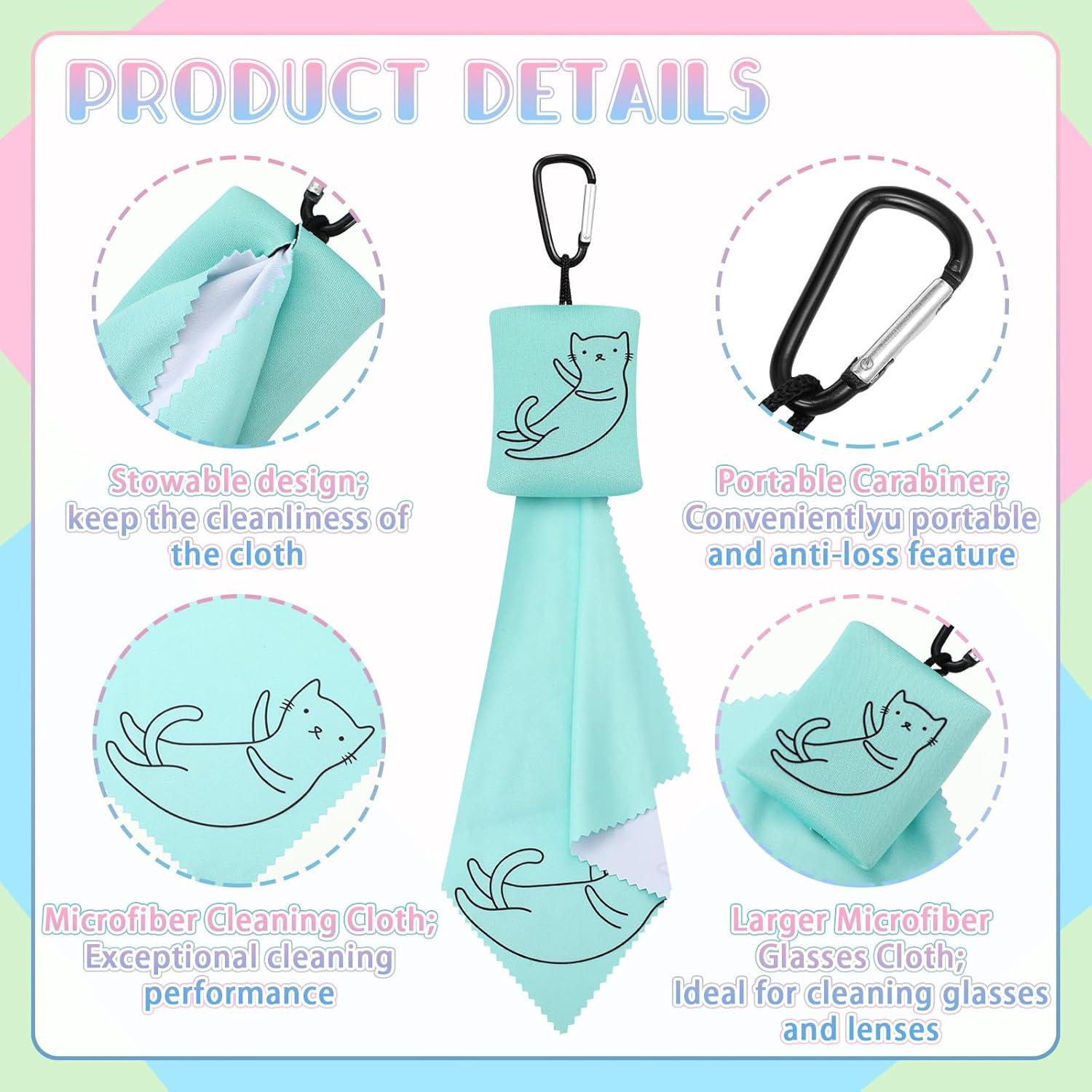 10 Paños de Microfibra Copkim para Limpiar Gafas y Pantallas