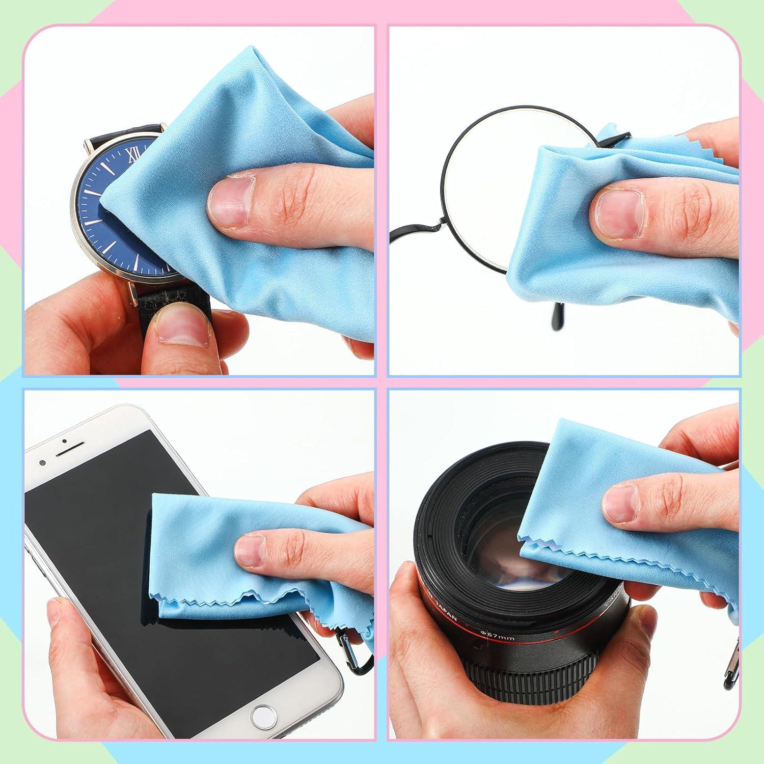 10 Paños de Microfibra Copkim para Limpiar Gafas y Pantallas