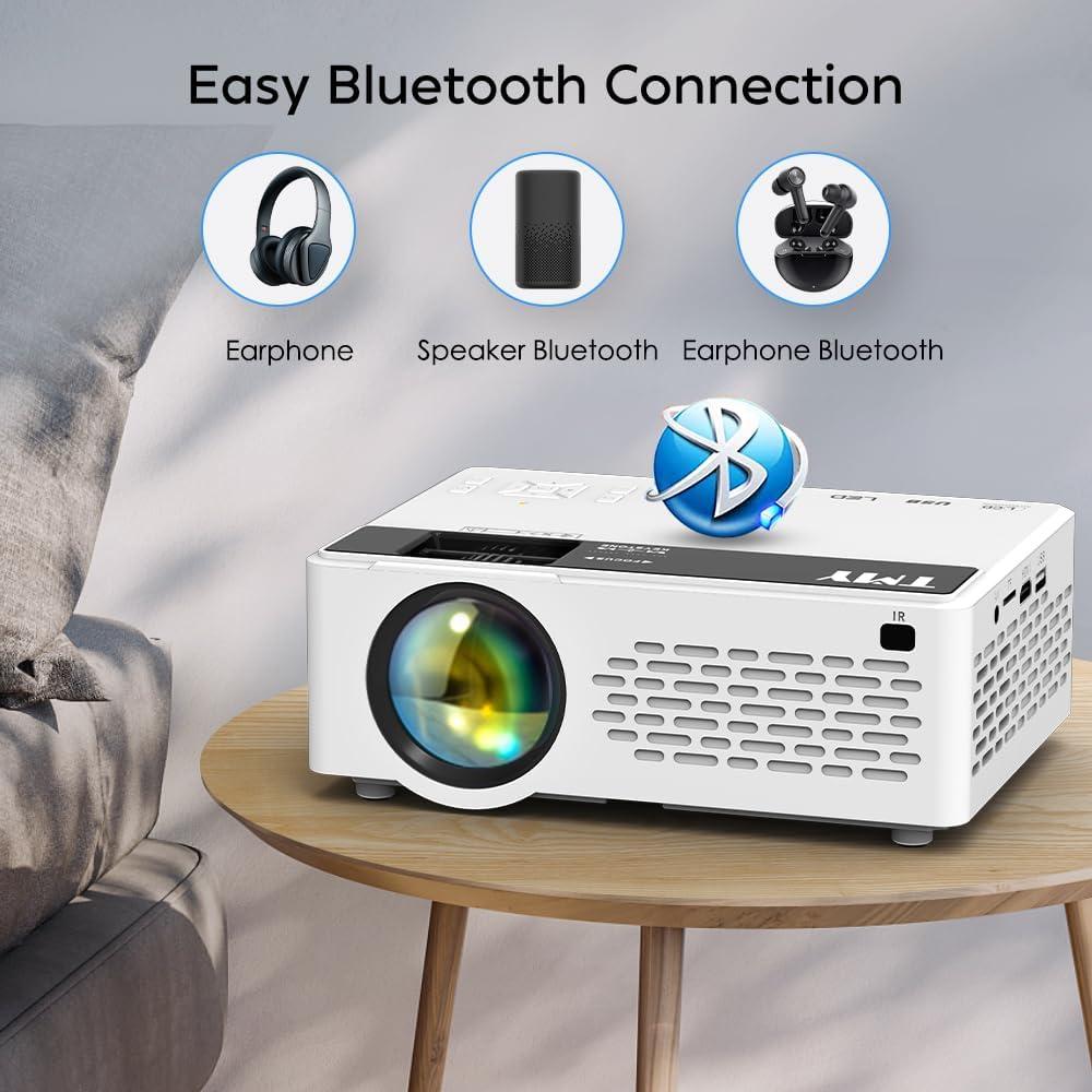 Proyector Mini TMY V08 1080P Bluetooth Pantalla Incluida