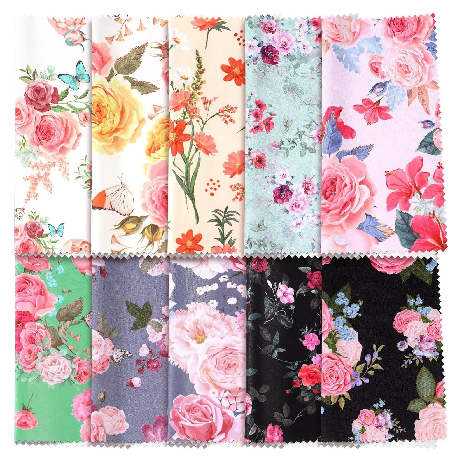 Paño de Microfibra 20 Pcs Sinmoe 15x15 cm Floral Multicolor