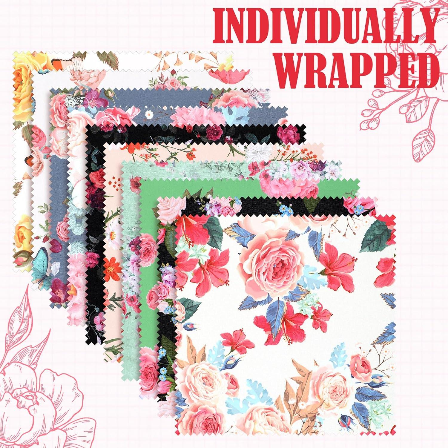 Paño de Microfibra 20 Pcs Sinmoe 15x15 cm Floral Multicolor