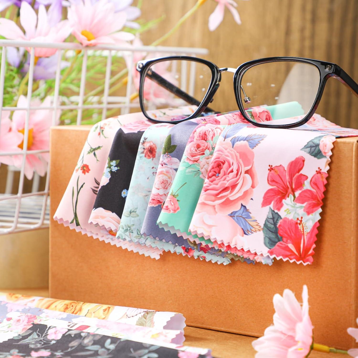 Paño de Microfibra 20 Pcs Sinmoe 15x15 cm Floral Multicolor