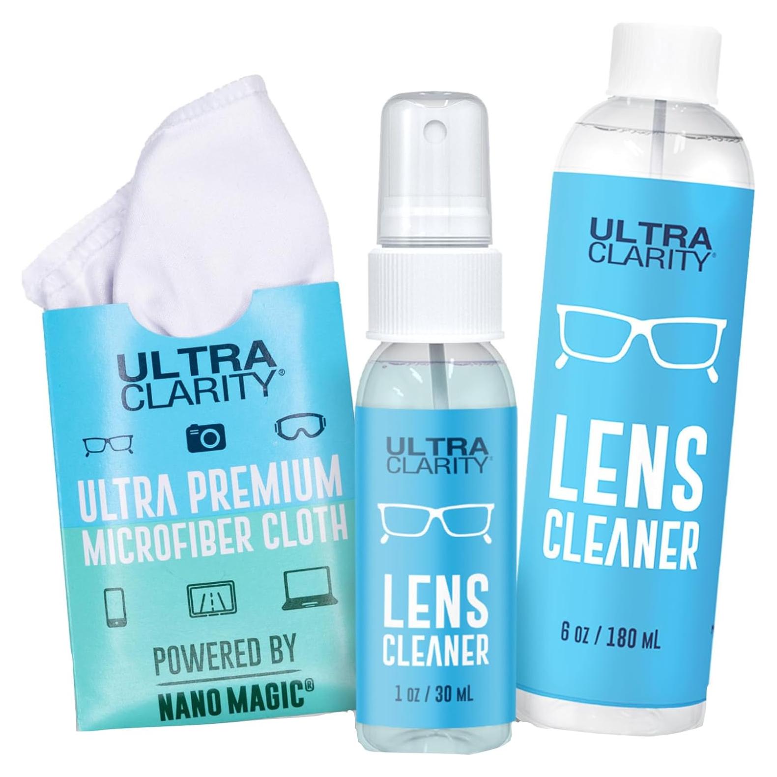 Spray Limpiador de Lentes Ultra Clarity 3 Piezas 210ml