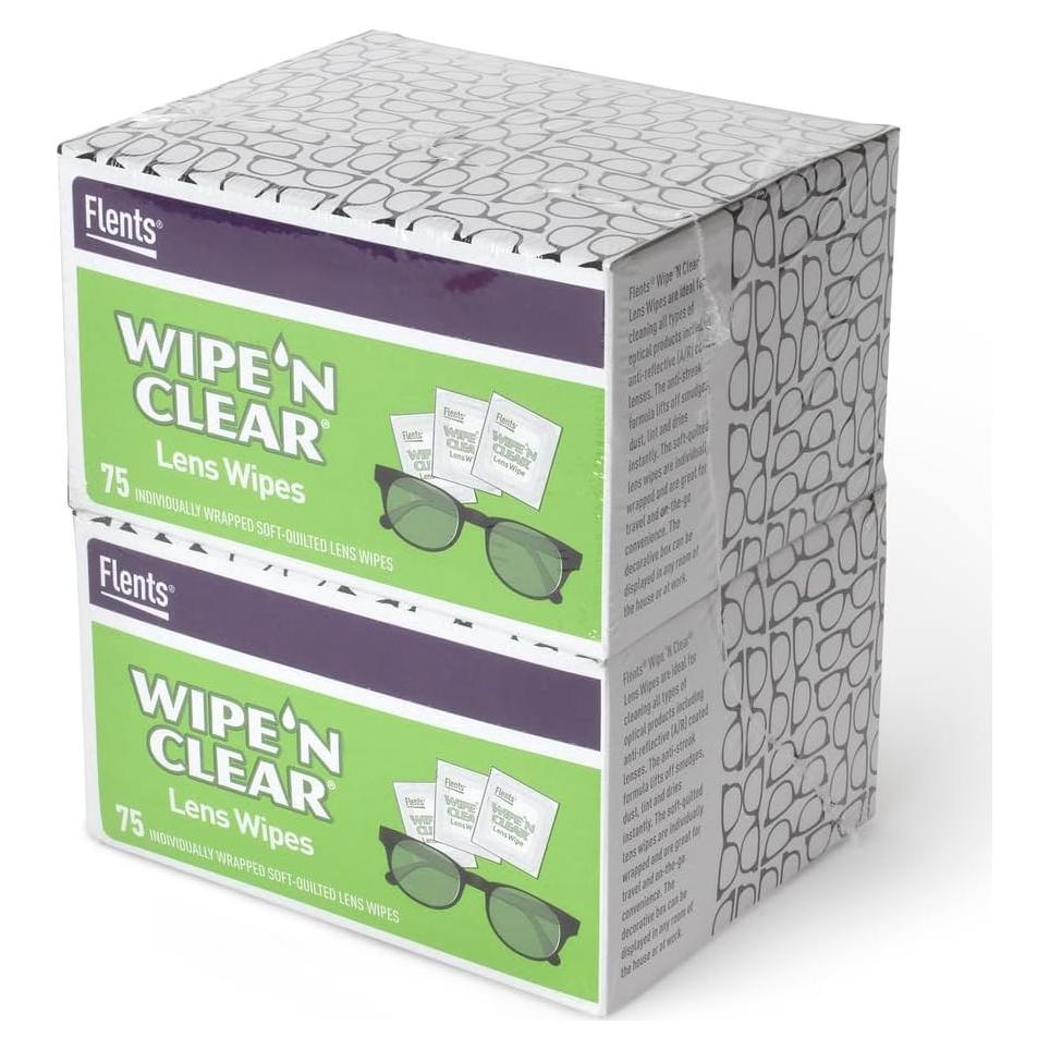 Toallitas para Lentes Flents 150 Unidades Prehumedecidas