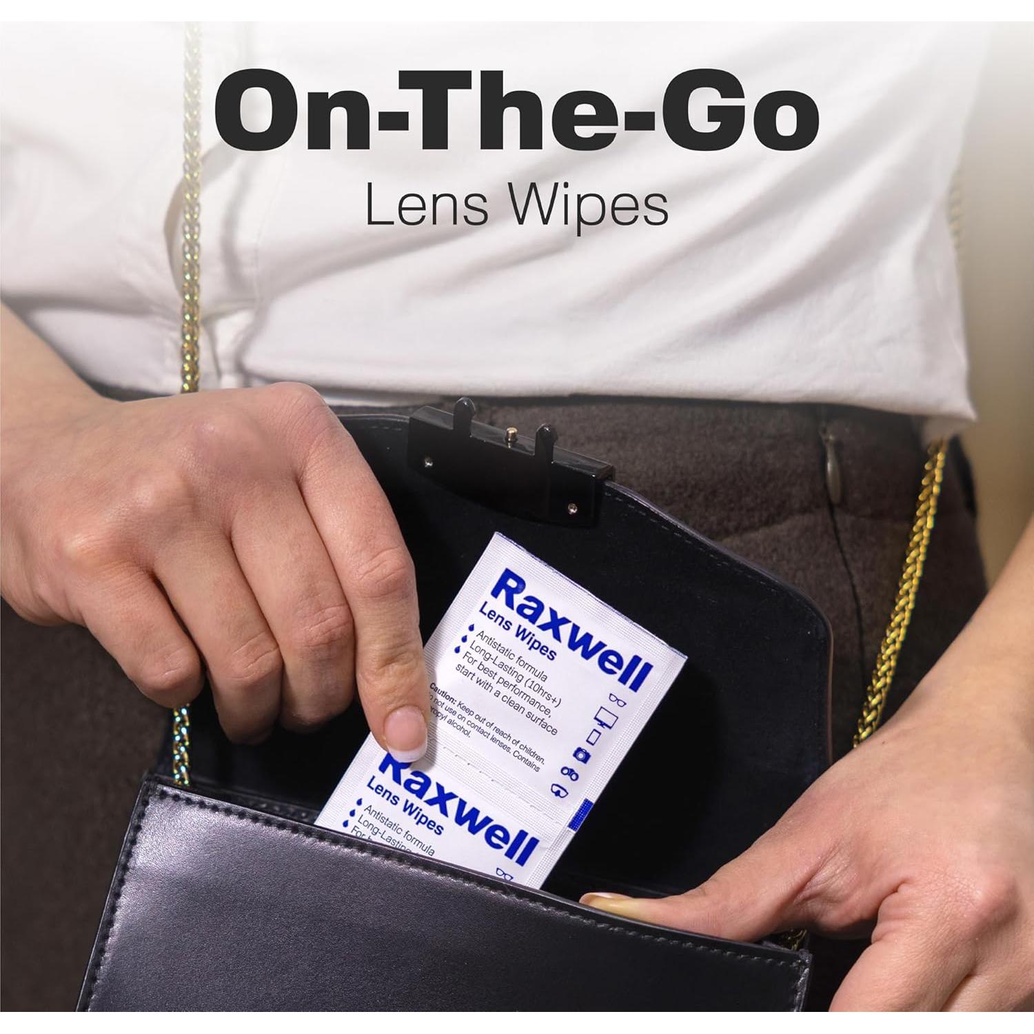 Toallitas Antivaho Raxwell 200 Unidades para Gafas y Pantallas