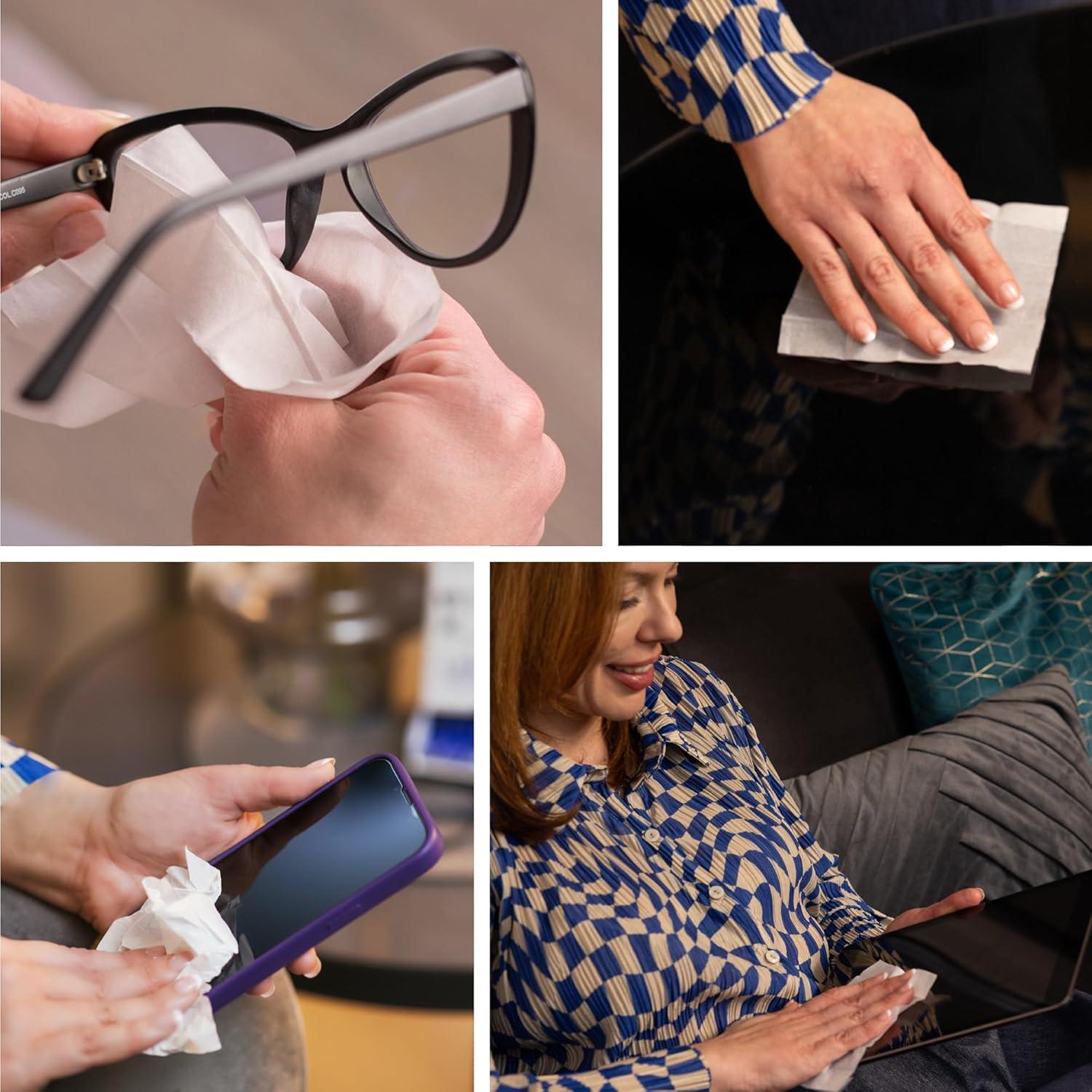 Toallitas Antivaho Raxwell 200 Unidades para Gafas y Pantallas