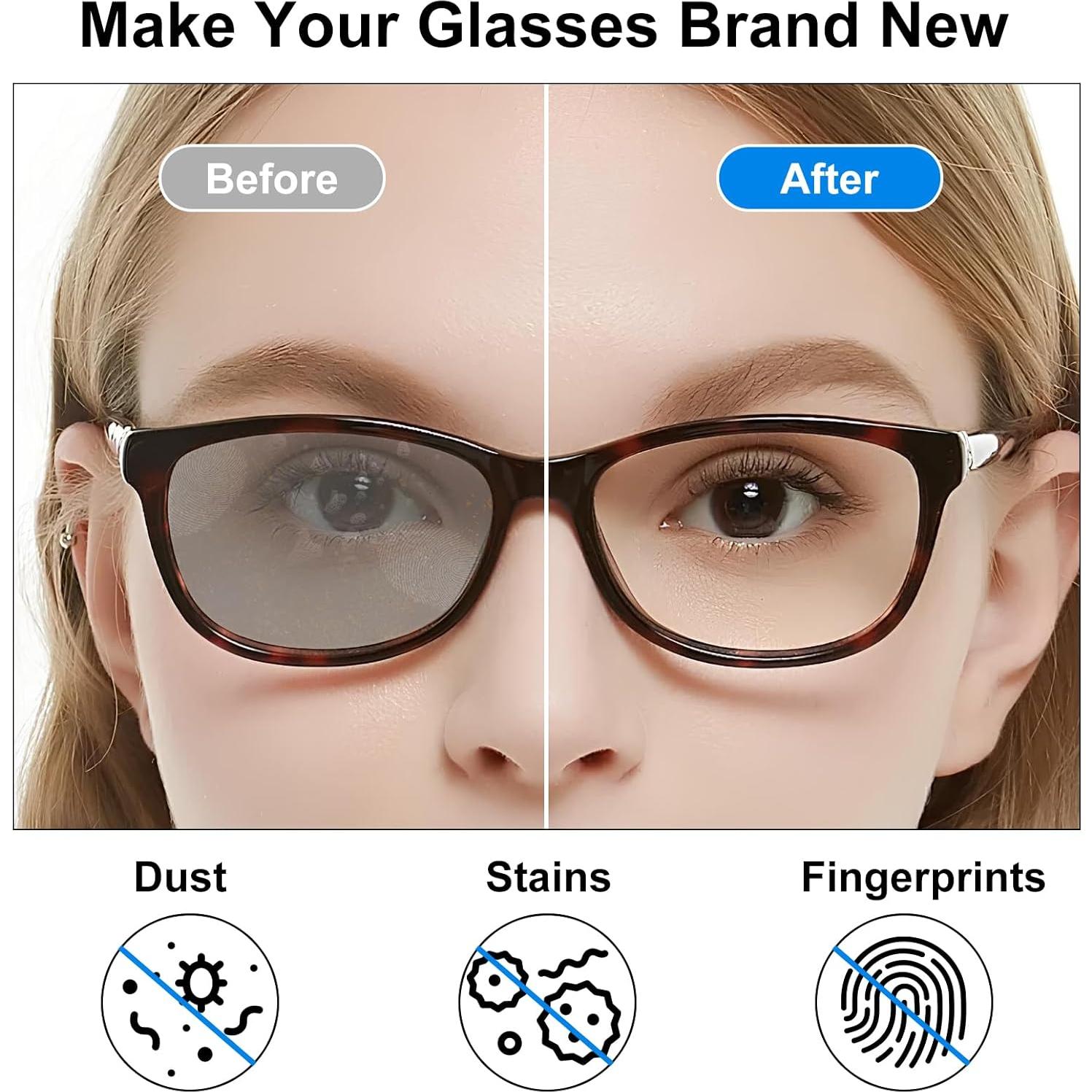 Kit de Limpieza de Gafas Haino con Paño Microfibra Portátil