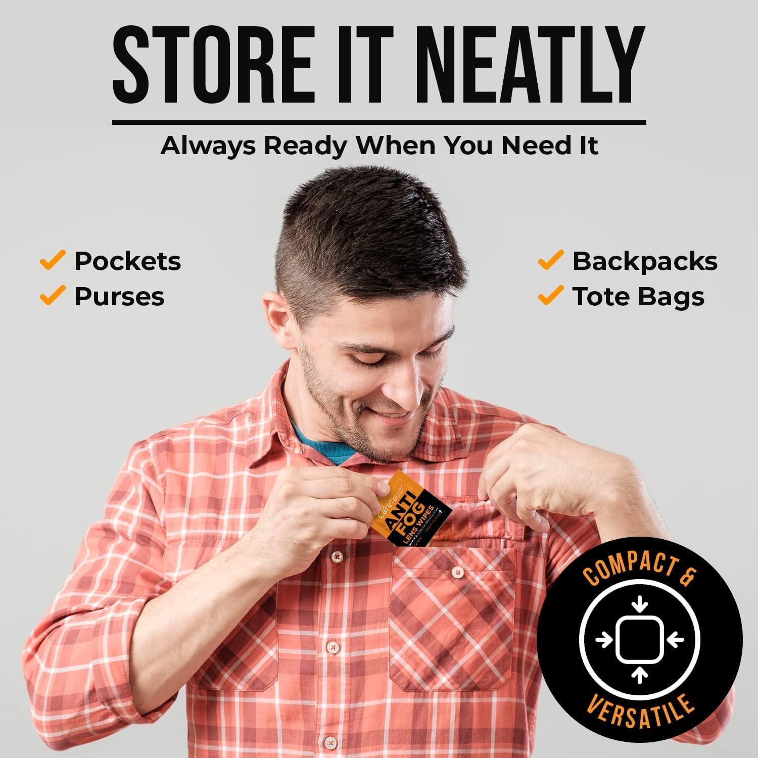 Toallitas Antivaho Care Touch - 100 Toallitas Individuales