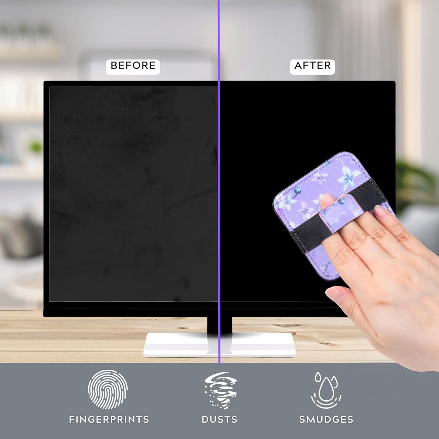 Paquete de 6 Paños de Limpieza Eco-Fused - Microfibra Floral