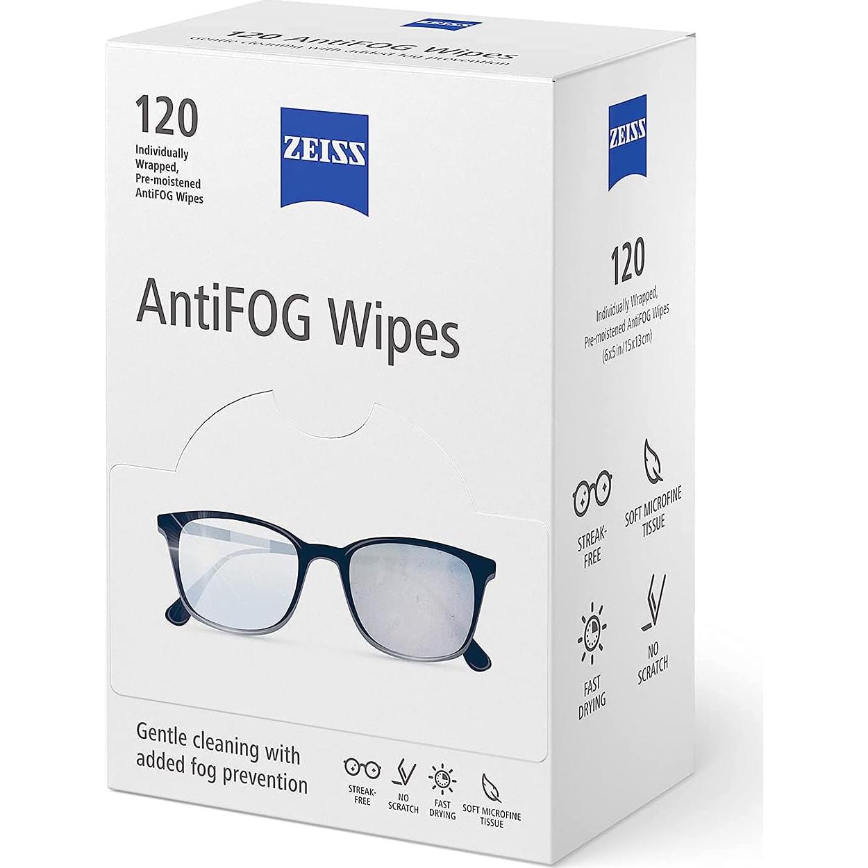 Toallitas Antiempañantes ZEISS 120 Unidades Efectivas