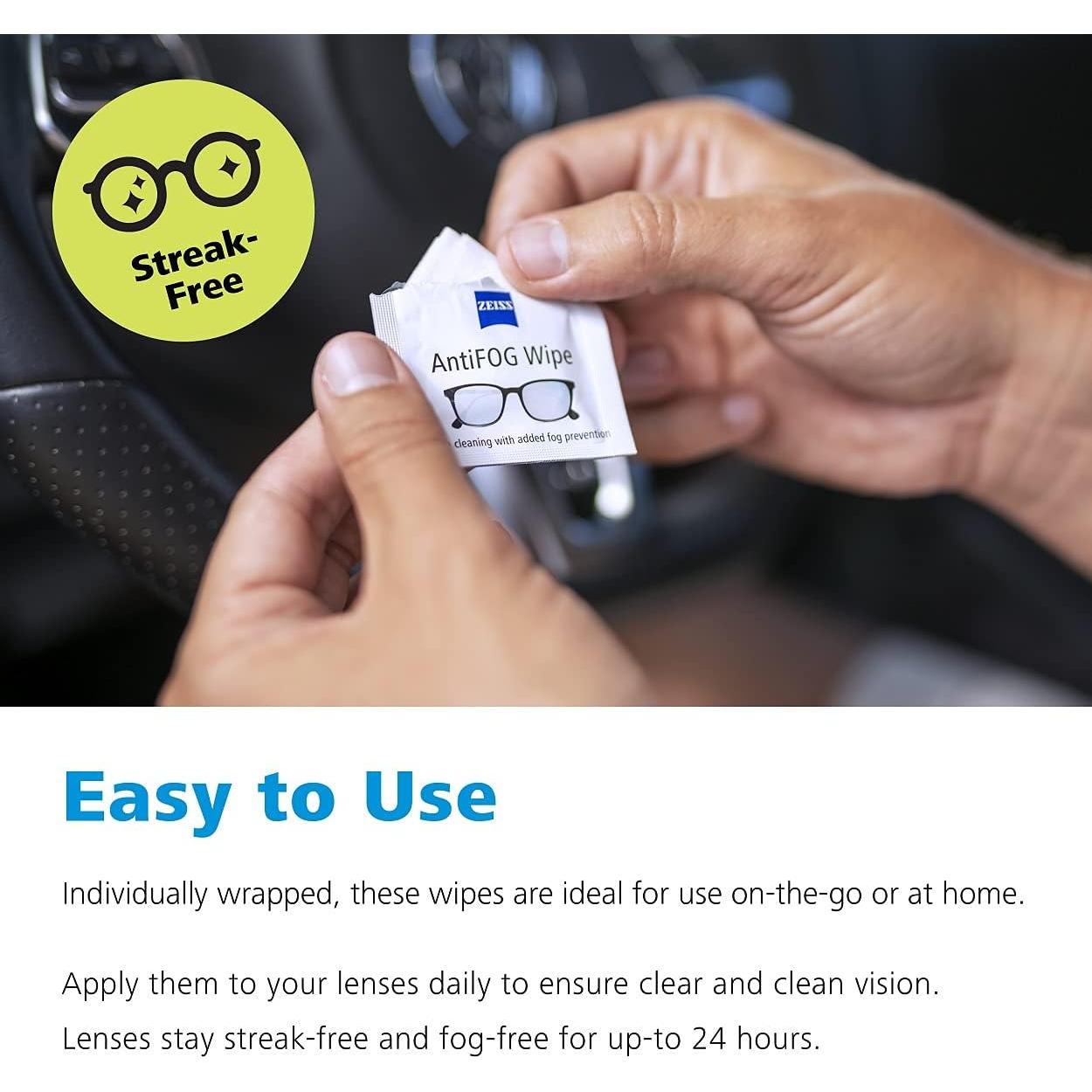 Toallitas Antiempañantes ZEISS 120 Unidades Efectivas
